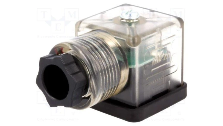 Złącze zaworowe wtyk format A 18mm żeńskie PIN 3 24V mPm 1210640570