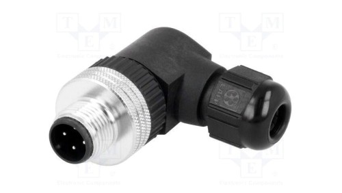 Złącze M12 wtyk PIN 4 męskie Micro-Change kątowe 90 IP67 1200710040