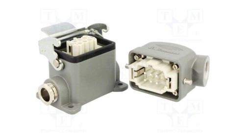 Złącze HDC męskie + żeńskie GWconnect PIN 6 16A 500V 6+PE 93603-0046