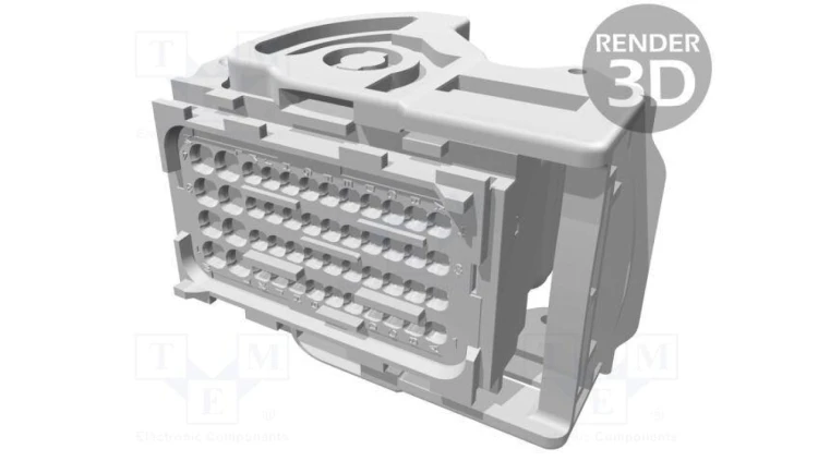 Złącze automotive wtyk żeńskie CMC 6A 12A PIN 48(8+40) 64320-1319