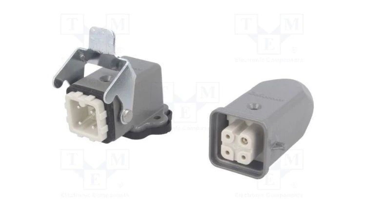 Złącze HDC męskie + żeńskie GWconnect PIN 4 10A 400V 3+PE 93603-0013