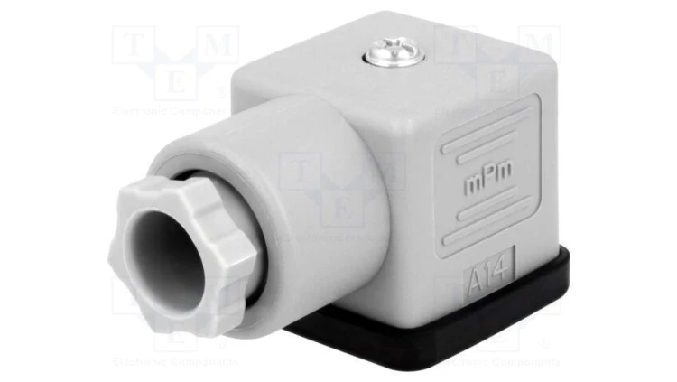 Złącze zaworowe wtyk format A 18mm żeńskie PIN 3 250V mPm 1210230229