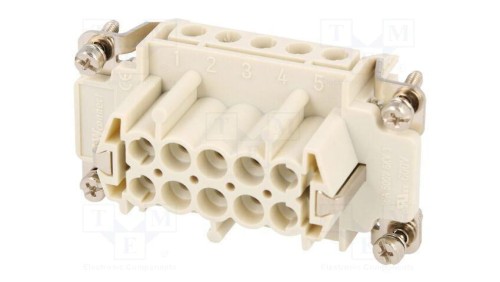 Złącze HDC wkładka stykowa żeńskie GWconnect PIN 10 16A 500V 93601-0231