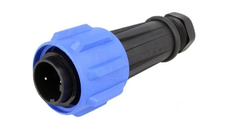 Złącze okrągłe wtyk męskie PIN: 2 32A 600V Buccaneer 900 IP68 PX0911/02/P