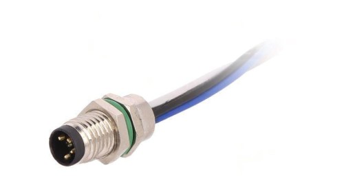 Złącze M8 męskie PIN: 4 30V IP67 proste gniazdo 3A 100mm PXMBNI08RPM04AFL001
