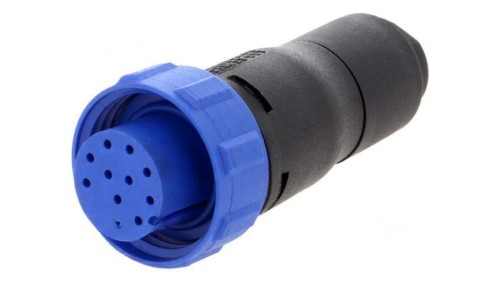 Złącze okrągłe wtyk żeńskie PIN: 12 50V bez styków IP68 PX0410/12S/6065