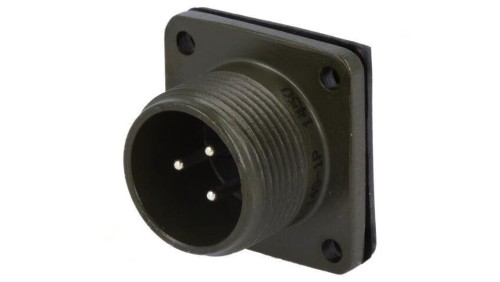 Złącze okrągłe gniazdo kołnierz (4 otwory) na panel -PIN 3 DS3102A 14S-1P