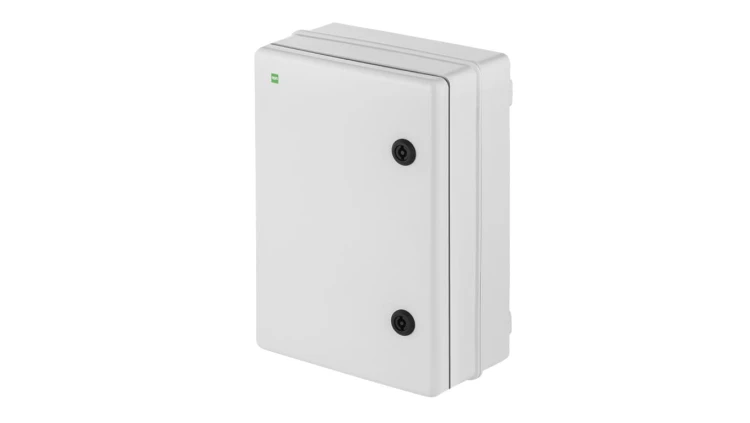 INDUSTRIAL Szafka rozdzielcza hermetyczna SR1 z płytą montażową 252x352x142mm 400V IP65 szara RAL7035 2753-00