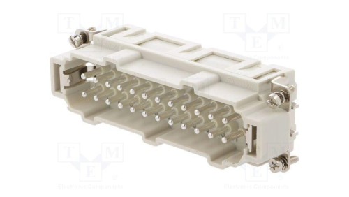 Złącze HDC wkładka stykowa męskie GWconnect PIN 24 16A 500V 93601-0295