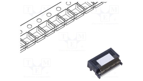Złącze QSFP14 PIN 38 iPass pozioma SMT Pokrycie złocony 75586-0010