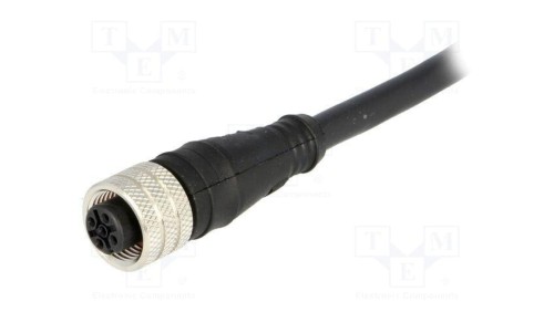 Złącze M12 wtyk żeńskie Micro-Change PIN 5 proste 4A 60V 120006-0634