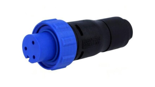 Złącze okrągłe wtyk żeńskie PIN: 3 250V bez styków IP68 PX0410/03S/5560
