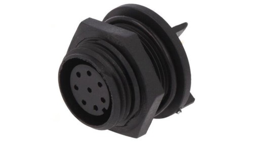 Złącze okrągłe gniazdo żeńskie PIN: 8 125V Buccaneer 400 IP68 PX0413/08S/PC