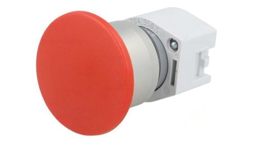 Przełącznik przyciskany 22mm Poz.stab 1 czerwony brak IP65 704.071.2