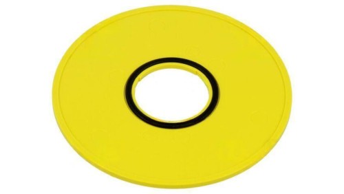 Tabliczka opisowa 45 75mm plastik Korpus żółty 45-50K.1408