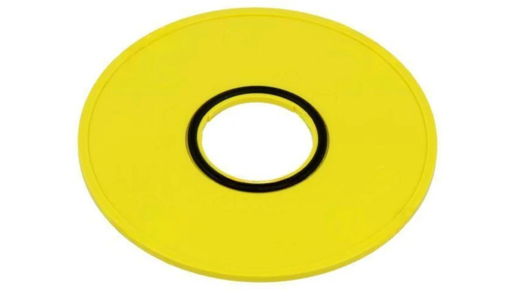 Tabliczka opisowa 45 75mm plastik Korpus żółty 45-50K.1408