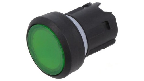Przełącznik przyciskany 22mm Poz.stab 2 zielony płaski 45 45-2234.11H0.000