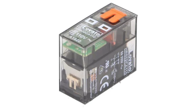 Przekaźnik elektromagnetyczny, DPDT, Cewka: 8A, 110VAC/30VDC HR502CA110