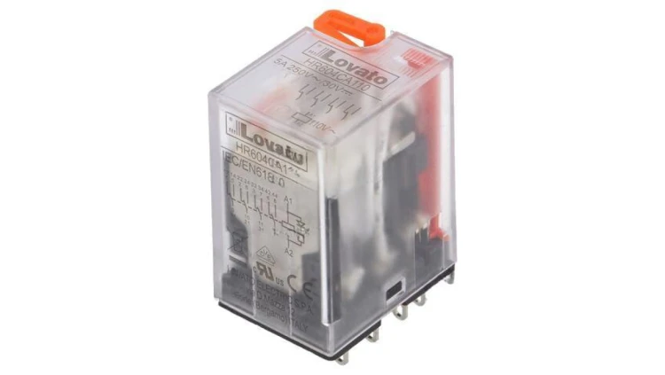Przekaźnik elektromagnetyczny, 4PDT, Cewka: 110VAC, 5A/250VAC HR604CA110