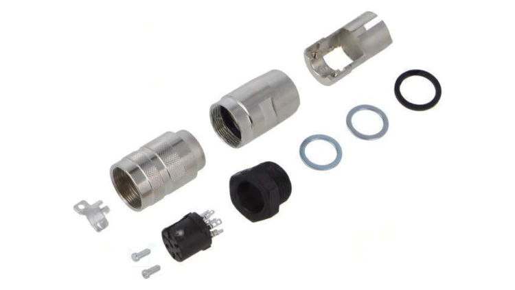 Złącze M16 wtyk żeńskie -PIN 7 5A 300V C091D C09131D0041012U