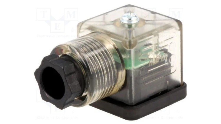 Złącze zaworowe wtyk format A 18mm żeńskie PIN 3 24V mPm 1210640545