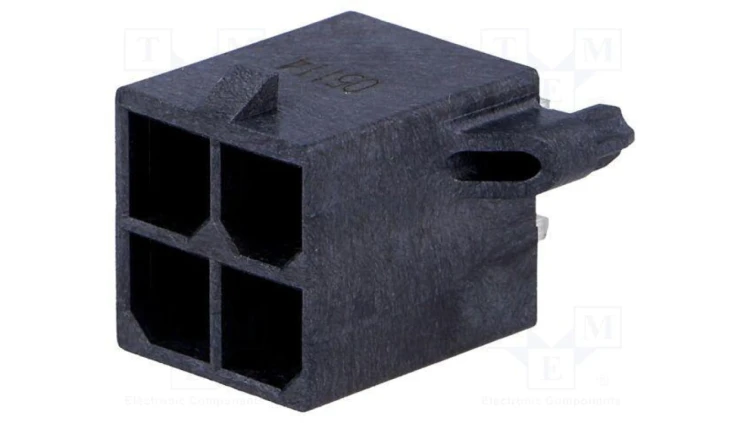 Złącze przewód-płytka gniazdo męskie PIN 4 Mega-Fit proste 172065-0004