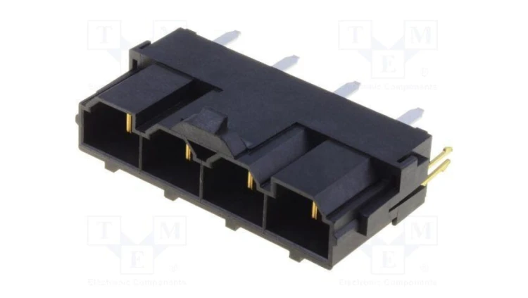 Złącze przewód-płytka gniazdo męskie PIN 4 Mini-Fit Sr 600V 42819-4223