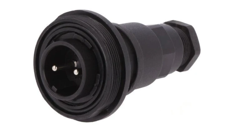 Złącze okrągłe wtyk męskie PIN: 2 12A 250V IP68 UL94V-0 6÷8mm PX0737/P