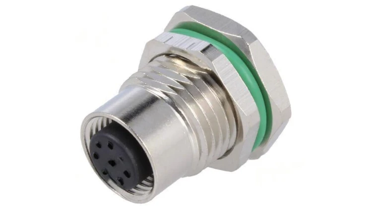 Złącze M12 gniazdo PIN: 8 żeńskie 30V proste IP67 THT 2A PXMBNI12RPF08APCPG9