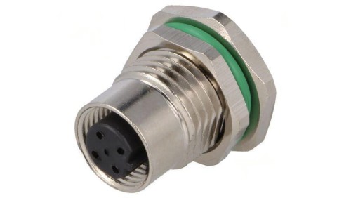 Złącze M12 gniazdo PIN: 5 żeńskie 60V proste IP67 THT 4A PXMBNI12RPF05BPCPG9