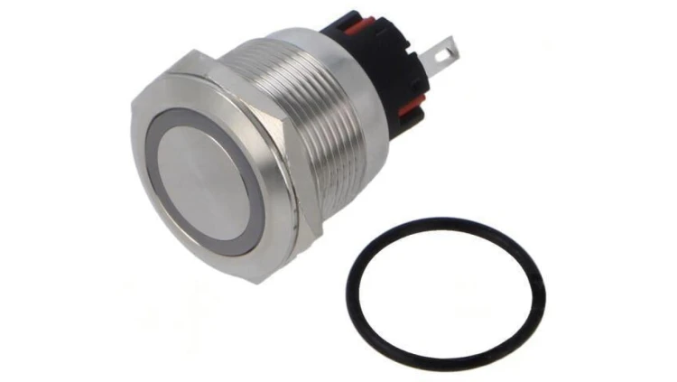 Przełącznik wandaloodporny Poz: 2 SPDT 5A/250VAC IP65 ON-(ON) MP22SMRINRB024S5