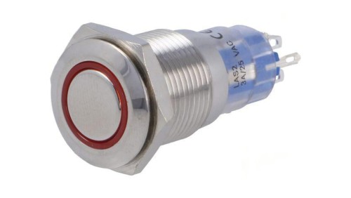 Przełącznik wandaloodporny Poz: 2 DPST 3A/250VAC IP40 ON-ON MP0045/1E2RD012