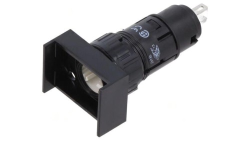 Korpus 16mm 61 Ø16,3mm IP65 plastik Wym.czoła 18x24mm 61-0030.02
