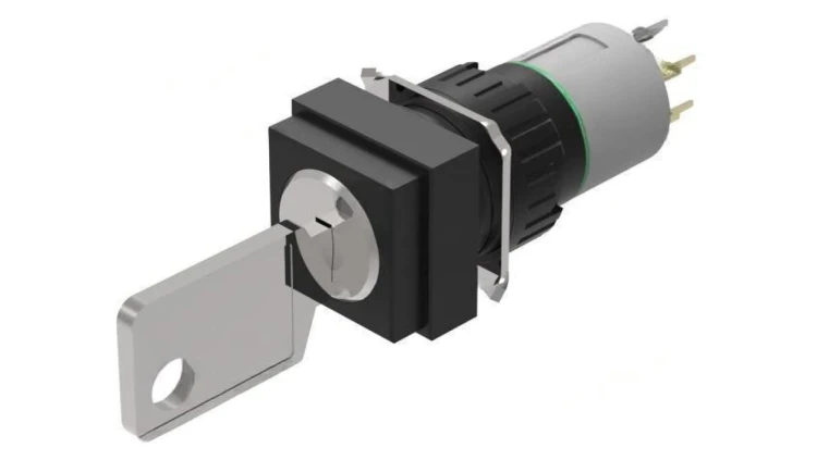Przełącznik obrotowy z kluczem 16mm Poz.stab 2 NO x2 51 51-444.036D