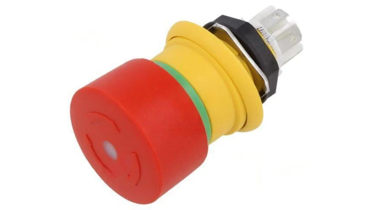 Przełącznik bezpieczeństwa 16mm NC + NO czerwony LED 61 61-6451.4277