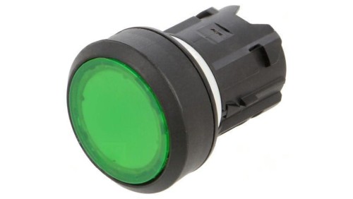 Przełącznik przyciskany 22mm Poz.stab 1 zielony płaski 45 45-2231.11H0.000
