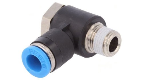 Złączka wtykowa gwintowana,kątowa 90 -0,95-6bar QS -10-80C 153087