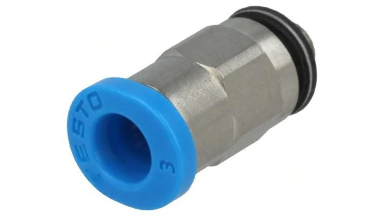 Złączka wtykowa gwintowana,prosta -0,95-6bar Gwint M3 153301