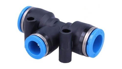 Złączka wtykowa prosta,rozgałęźna T -0,95-6bar PBT QS 153136