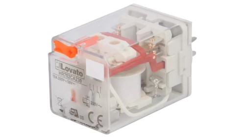 Przekaźnik elektromagnetyczny, DPDT, Cewka: 230VAC, 10A/250VAC HR702CA230