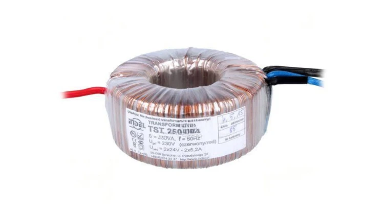 Transformator toroidalny 250VA 230VAC 24V 24V 5,2A 5,2A IP00 TST 250/004