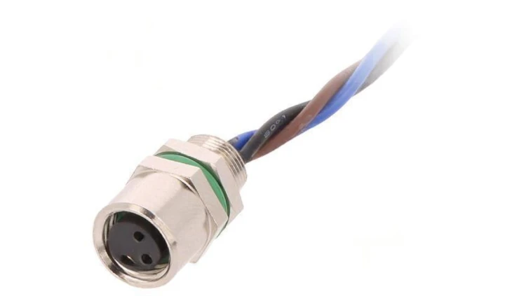 Złącze M8 żeńskie PIN: 3 60V IP67 proste gniazdo 3A 100mm PXMBNI08FPF03AFL001