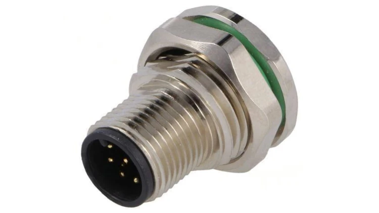 Złącze M12 gniazdo PIN: 8 męskie 30V proste IP67 THT 2A PXMBNI12RPM08APCM16