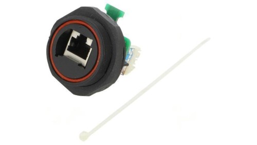 Złącze RJ45 gniazdo PIN: 8 1,5A 42VDC 30VAC złocony IP68 50um PX0839/IDC