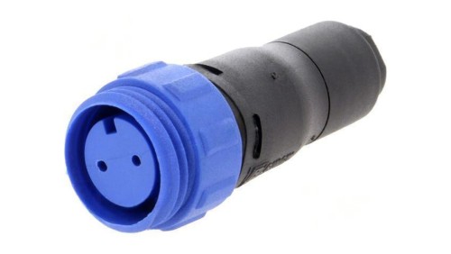 Złącze okrągłe wtyk żeńskie PIN: 2 250V bez styków IP68 PX0411/02S/4550