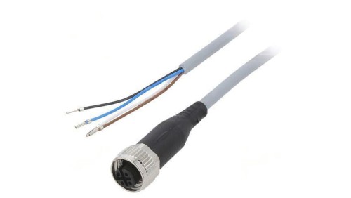 Kabel do czujników/automatyki M12 PIN 4 proste 2,5m wtyk 550326