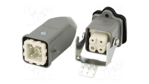Złącze HDC męskie + żeńskie GWconnect PIN 4 10A 400V 3+PE 93603-0016