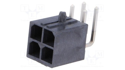 Złącze przewód-płytka gniazdo męskie PIN 4 Mega-Fit 600V 23A 172064-0004