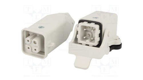 Złącze HDC męskie + żeńskie GWconnect PIN 4 10A 400V 3+PE 93603-0010