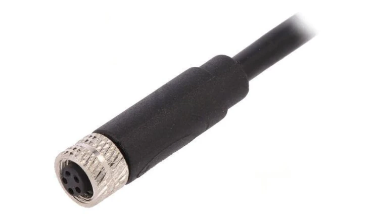 Złącze M8 żeńskie PIN: 5 1,5A 30V IP67 proste przykręcany PXPTPU08FBF05BCL010PUR